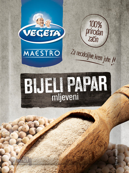 Bjeli papar mljeveni 20g