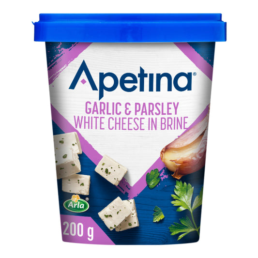 BIJELI SIR KOC.ČEŠNJAK I PERŠIN 430G/200G APETIN